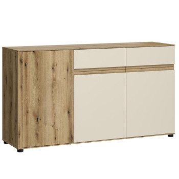 Pécs bútor Komód Camino 3D2S CMNK 02 tölgy evoke+cashmere
