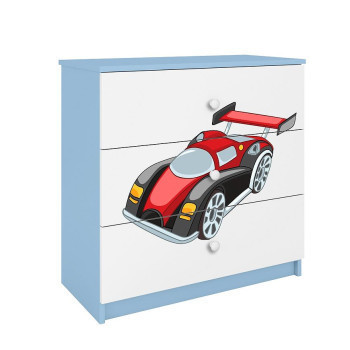 Pécs bútor Komód Detsko számára Babydreams Kék– Auto