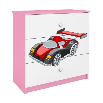 Pécs bútor Komód Detsko számára Babydreams Rózsaszín – Auto