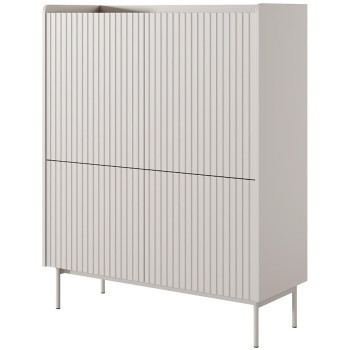 Pécs bútor Komód Level A magas 103 4D beige/dub scandi