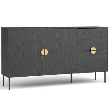 Pécs bútor Komód Mond 2D 2SZ 03-B fekete