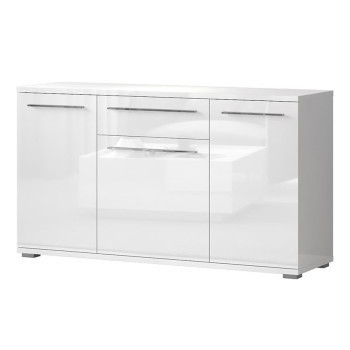 Pécs bútor Komód Piano K150-3K1F/PN-70/KA/70 crystal white