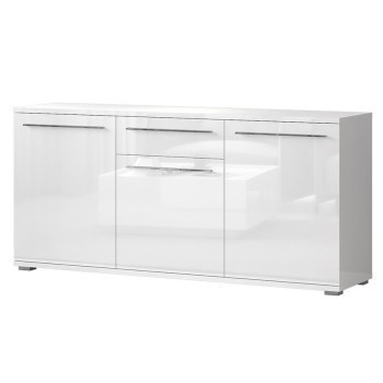 Pécs bútor Komód Piano K180-3K1F/PN-70/KA/70 crystal white