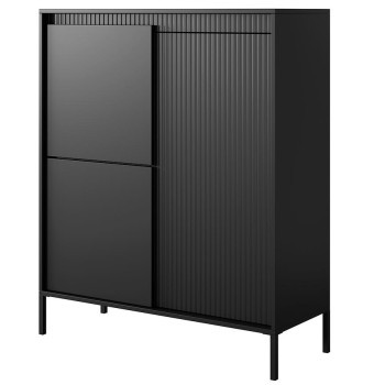 Pécs bútor Komód Senso A magas 3D black