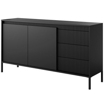 Pécs bútor Komód Senso B 153 2D3S black
