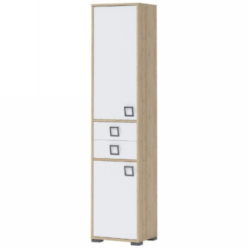 Pécs bútor Könyvszekrény Kiki V22-BK/KI-15 beech/white