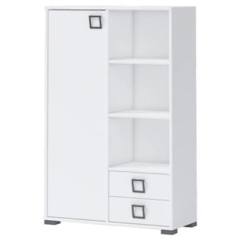 Pécs bútor Könyvszekrény Kiki K12-BE/KI-15 white/white