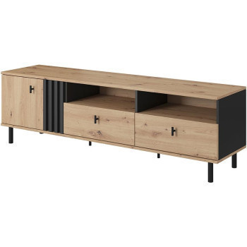 Pécs bútor MADIS RTV 165 B Tölgy Artisan/Antracit