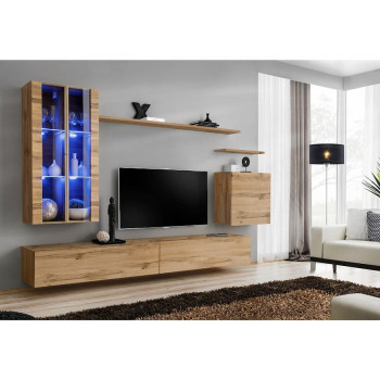 Pécs bútor Nappali bútor Switch üveg+LED XII Wotan