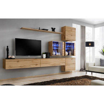 Pécs bútor Nappali bútor Switch XVIII üveg +LED  Wotan