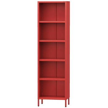 Pécs bútor Regál Fém Magas Mario Modern Red