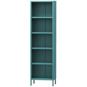Pécs bútor Regál Fém Magas Mario Modern Sea Green