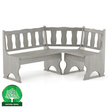 Pécs bútor Sarokpad fenyő NR101-150x86x110 grey