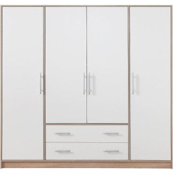 Pécs bútor Smart szekrény SR1 200 cm tölgy sonoma/fehér