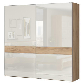 Pécs bútor Szekrény 2d Gala pk181/gl pacific walnut/beige