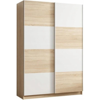 Pécs bútor Szekrény Alfa 3 150 cm tölgy sonoma/fehér