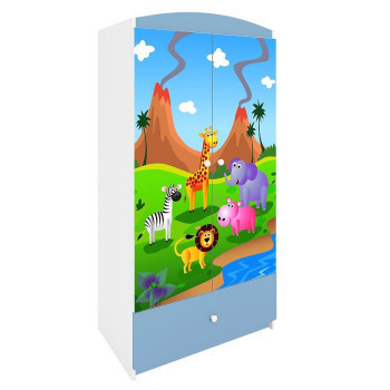 Pécs bútor Szekrény Babydreams Kék – Safari