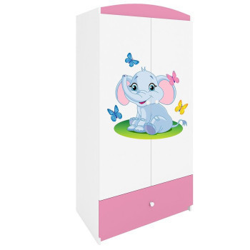 Pécs bútor Szekrény Babydreams Rózsaszín – Elefánt
