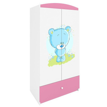 Pécs bútor Szekrény Babydreams Rózsaszín – Medve Kék