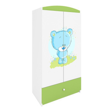 Pécs bútor Szekrény Babydreams Zöld – Medve Kék
