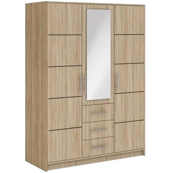 Pécs bútor Szekrény Bali D3 147 cm tölgy sonoma