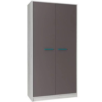 Pécs bútor Szekrény Rest R02 szürke/fehér tölgy 96 cm