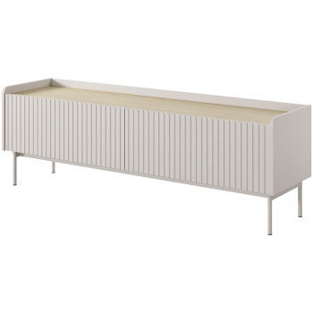 Pécs bútor Szekrény RTV Level RTV D 153 2d Beige/tölgy Scandi