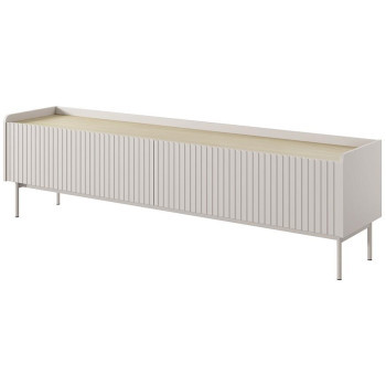 Pécs bútor Szekrény RTV Level RTV E 181 2d Beige/tölgy Scandi