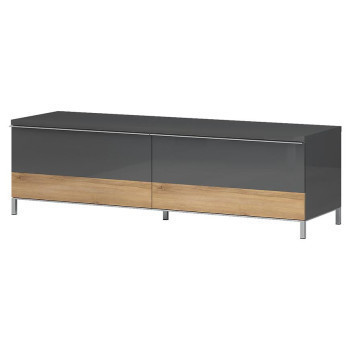 Pécs bútor Szekrény RTV Onyx TV150-2F/ON anthracite/pacific walnut