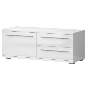 Pécs bútor Szekrény RTV Piano TV120-1K2F/PN-70/KA/70-70/KA/70 crystal white