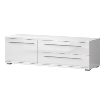 Pécs bútor Szekrény RTV Piano TV150-1K2F/PN-70/KA/70 crystal white