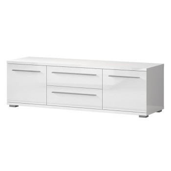 Pécs bútor Szekrény RTV Piano TV150-2K2F/PN-70/KA/70 crystal white