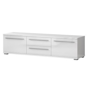 Pécs bútor Szekrény RTV Piano TV180-2K2F/PN-70/KA/70 crystal white