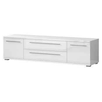 Pécs bútor Szekrény RTV Piano TV180-2K2FV/PN-70/KA/70 crystal white