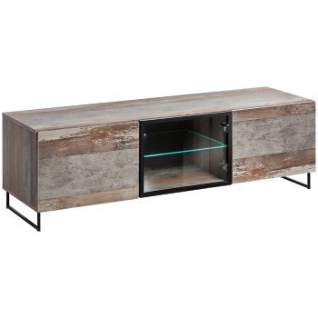Pécs bútor Szekrény RTV Plank Canion Manor Wood