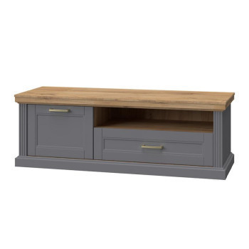 Pécs bútor Szekrény RTV Tara TV1K1F graphite/pacific walnut