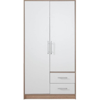 Pécs bútor Szekrény Smart SR3 100 cm tölgy sonoma/fehér