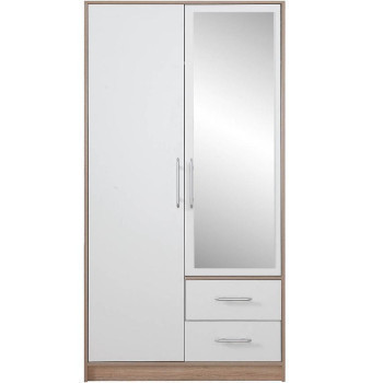Pécs bútor Szekrény Smart SRl3 100 cm tölgy sonoma/fehér
