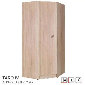 Pécs bútor Szekrény Taro IV 134 cm tölgy sonoma