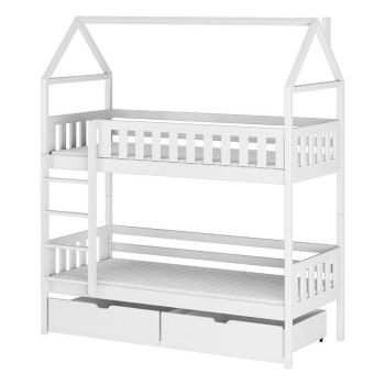 Pécs bútor Víkendház Ágy Gaja 90x200 white
