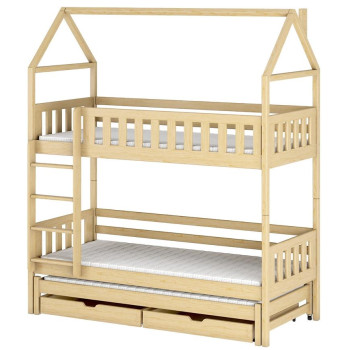 Pécs bútor Víkendház Ágy Iga 80x160 pine