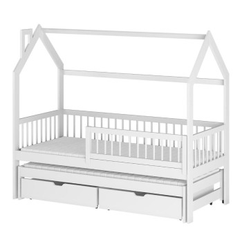 Pécs bútor Víkendház Ágy Papi 90x200 white
