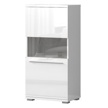 Pécs bútor Vitrin Piano V60-1KS/PN-70/KA/70 crystal white
