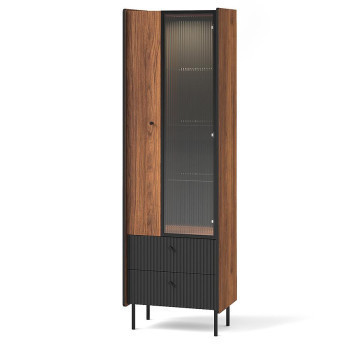 Pécs bútor Webhely Prestigo P3 1d1w2s Walnut War/San Seb/Black